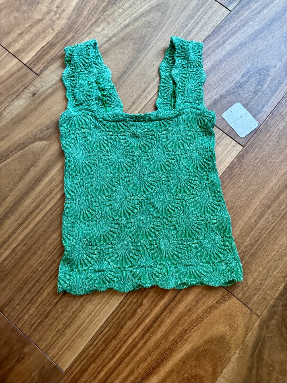 Free People Green Tank Top XS NWT